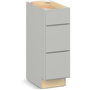 RELIABILT Parkstone II Vanity Base, Light Gray, 12" W, 3 Drawers, Fully Assembled - 641166 | Lowe's Pro Supply